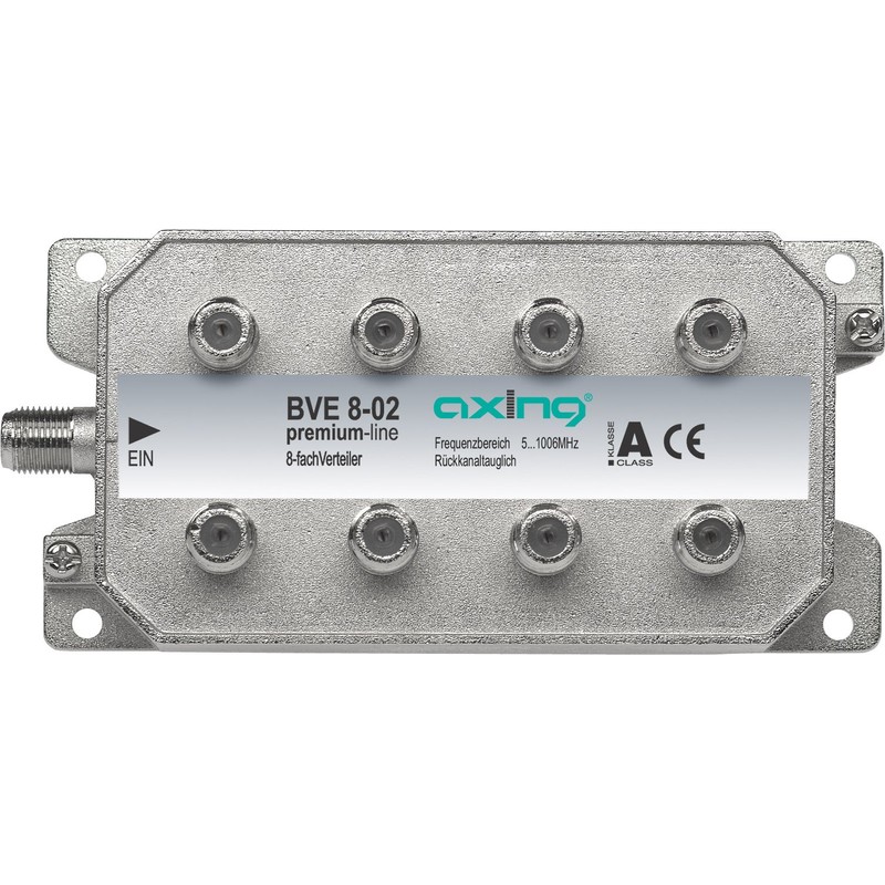 Axing BVE 8-02 8-Way BK Splitter (5-1006 MHz)