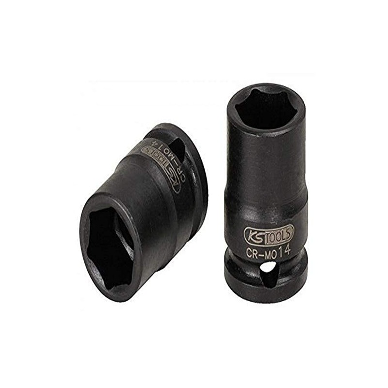 KS Tools 515.1508 3/8" Sechskant-Kraft-Stecknuss, kurz, 8mm