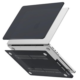 GPXIIZ Case Compatible with MacBook Pro 16 Inch M4 M3 M2 M1 Pro/Max Protective Case 2024 2023 2022 2021 A3403 A3186 A2991 A2780 A2485, Ultra Thin Hard Shell Snap Case Cover 16.2 Inches, Black