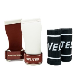 Velites I Hand Grips Quad Ultra Chalk Free I for Crosstraining or Gym Athletes I Improve Your Results and Get Your Goals I Discover Our Sizes and Colours. (White, XL)