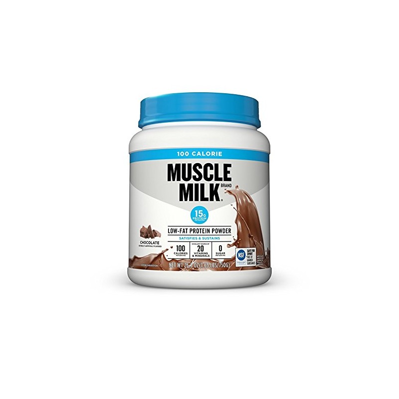 Muscle Milk ZERO, 100 Calorie Protein Powder, Chocolate, 15g Protein,
