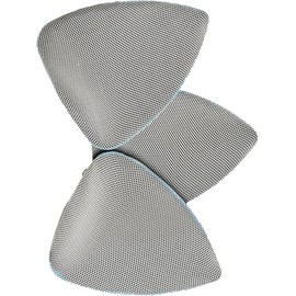 WASHEASY Pack of 3 Replacement Glass Cleaning Microfiber Bonnets for GlassMaster Cleaning Tool (Nylon Mesh Cleaning Bonnets 3 Pack)