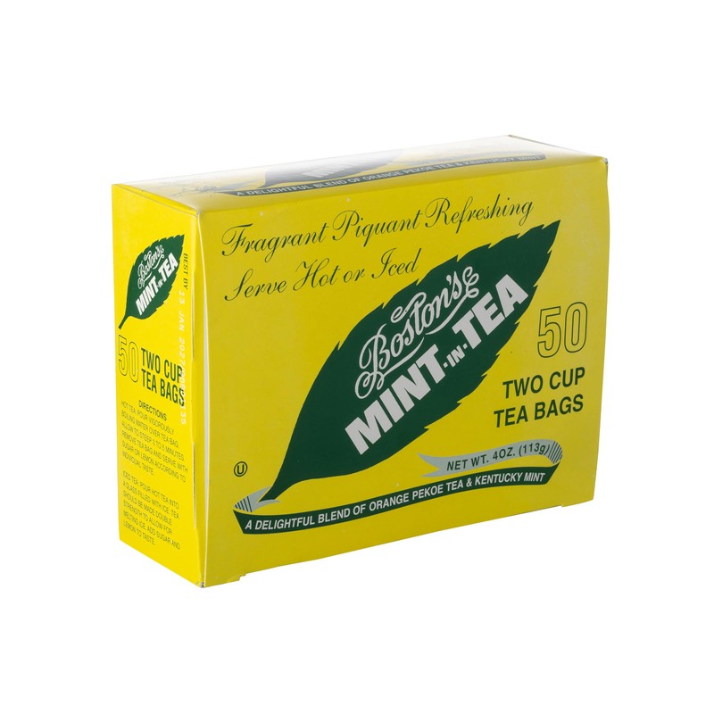 The Boston Tea Company Mint-In-Tea, 50 Tea Bags (Pack of