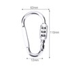 Yuecoom Carabiner Combination Lock, 3 Dial Digit Combination Password Code