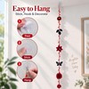 6-Pack 59-in Artificial Flower Garlands, Burgundy Halloween
