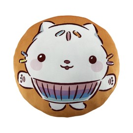 NORTHWEST Gabby's Dollhouse Cakey Cat Cloud Pillow 12" – Plush Kids Stuffed Toy, Cute Cartoon Character, Soft Bedroom Decor, Gift for Girls & Boys