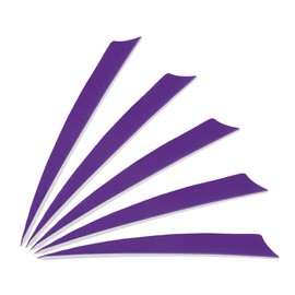 PATIKIL Arrows Vanes 5 Inch, 25 Pack Right Wing Arrow Feather Turkey Fletching Archery Accessories for DIY Target Shooting Hunting, Purple