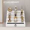 upcessory Cologne Organizer for Men, 5 Tier White Cologne Shelf,