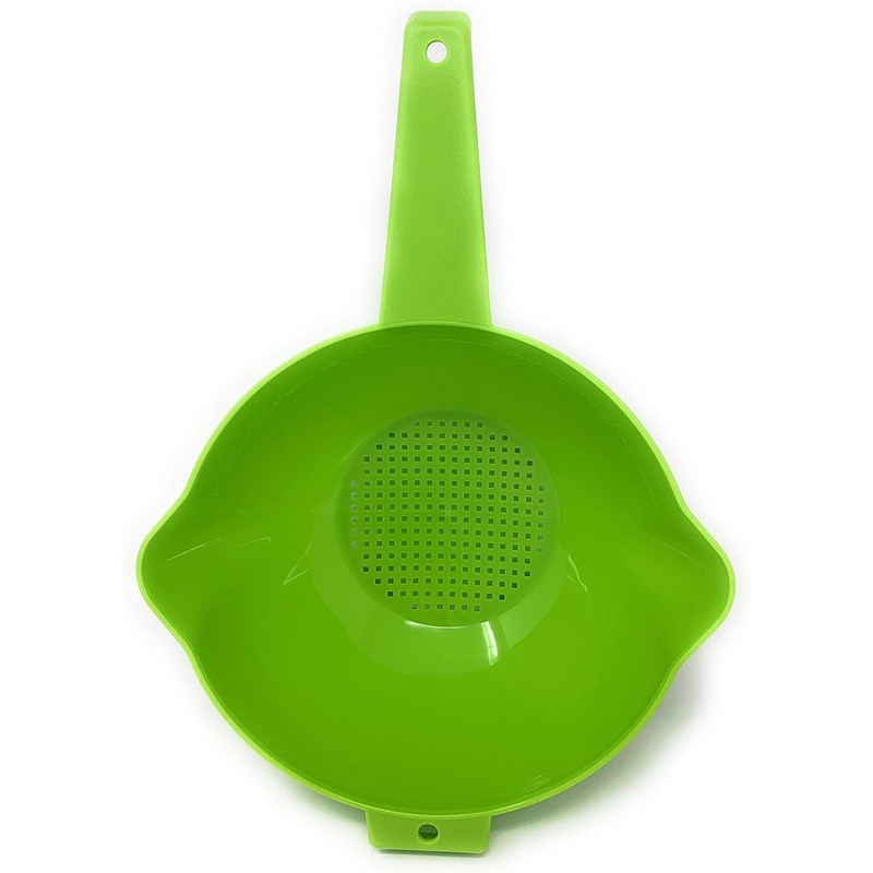 Tupperware 2 Quart Colander Strainer with Handle in Green