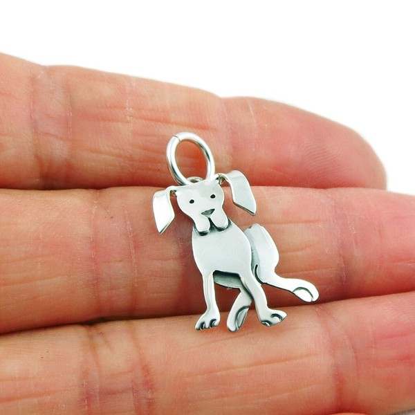 925 Sterling Silver Labrador Retriever Design Dog Pendant Gift Boxed