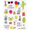 Unique Llama Birthday Sticker Sheets, 4ct