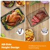 Roasting Rack,Heavy Duty Turkey Rack Insert for Roasting Pan,Fit for