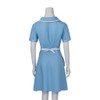 iSHOWcos Musical Waitress Cosplay Costume Women Blue Maid Dress Uniform