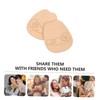 SUPVOX 2pairs Girls Forefoot Pads Nonslip Leather Half Pads Comfortable