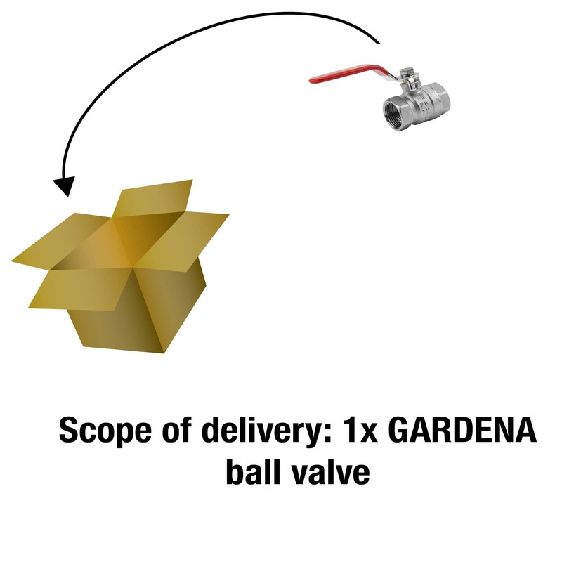Gardena Ball Valve: Outlet Valve for Indoor and Outdoor Use,