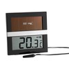 TFA 30.1038 Eco Solar Indoor/Outdoor Digital Thermometer - Black