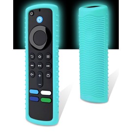 Protective Cover for Fire TV Stick Remote, Friendly Silicone Material, DropProof, DustProof, Washable, Compatible with Most Models of Fire Stick 4k Voice Remote Case, Remote Skin (Luminous Blue)
