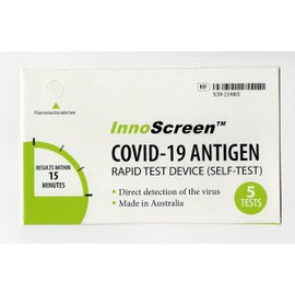 Innoscreen Rapid Antigen Test Device (Self-Test) - 5 pack - Made in Australia