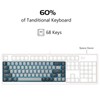 MageGee Portable 60% Mechanical Gaming Keyboard, MK-Box LED Backlit Compact