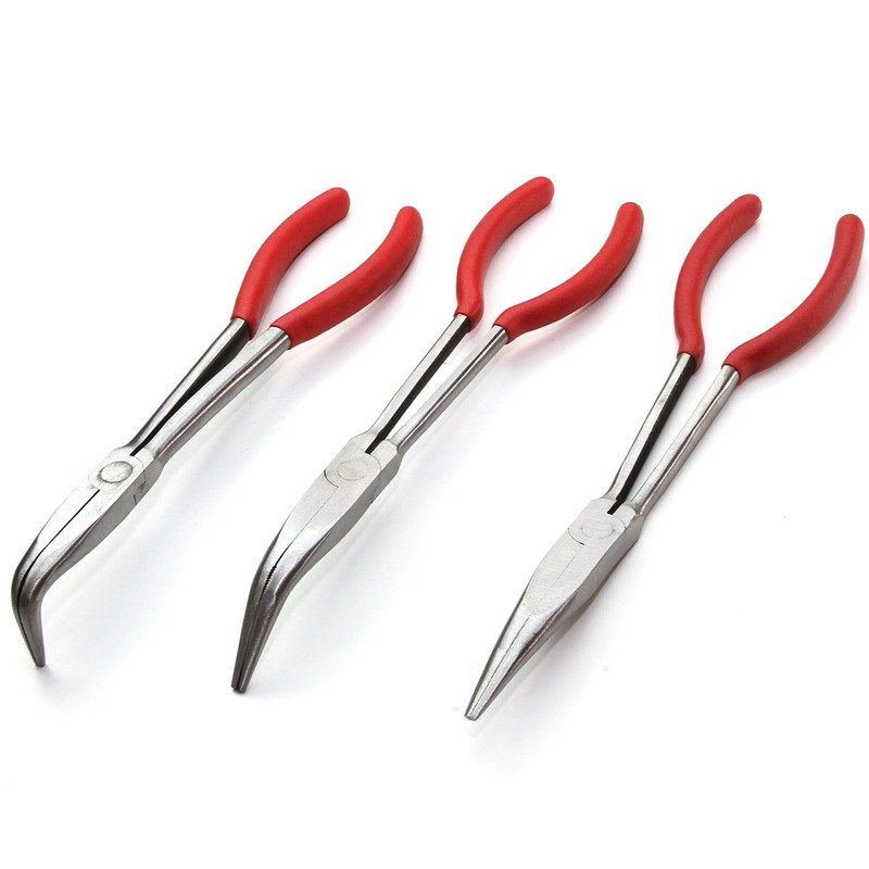 XtremepowerUS 9pc 11" inch Long Reach Plier Mechanics Electricians Craft