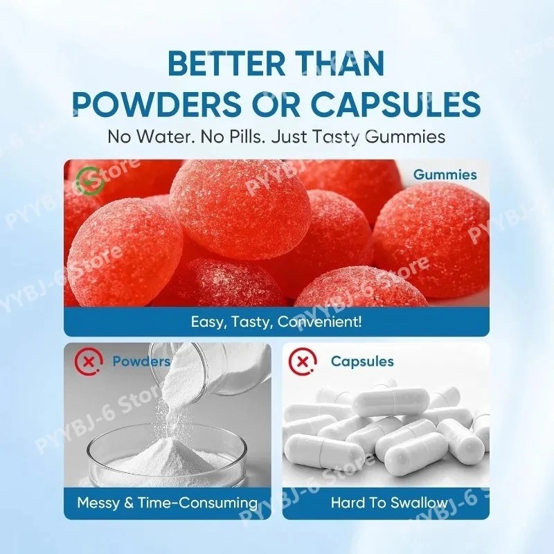 Magnesium Bisglycinate Gummies, High Absorption, Vegan Raspberry Flavor, 60 Count,