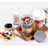 Eidoct Overnight Oats Container 2-Pack, Overnight Oats Jars with Lid