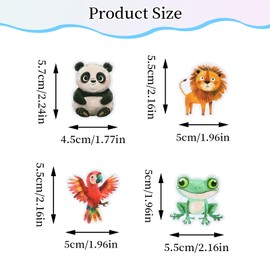 Hoxfly 50Pcs Cute Animal Stickers, 2 Inch Mystical Forest Sticker, Aesthetic Vinyl Waterproof Sticker for Water Bottle Scrapbook Journal Laptop Luggage Guitar Suitcase Skateboard Bike Bumper (A)