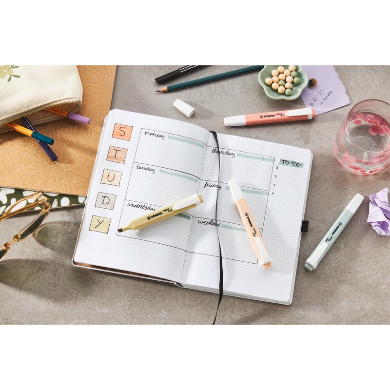 STABILO Swing Cool NatureColors Highlighters Pack of 10 Green Earth