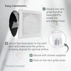 Vent Systems Ø6" Duct - 8" x 8" Inch White
