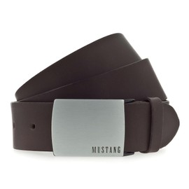 MUSTANG Classic Belt W90 Dark Brown - Can be Shortened, dunkelbraun
