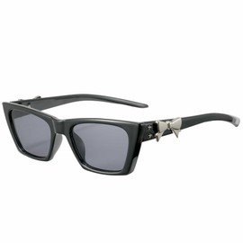 Cyxus 1233 Sunglasses, Women's, Men's, UV Protection, UV Protection, Small Face Effect, Driving, Climbing, Travel, Sports, Fashionable, Black