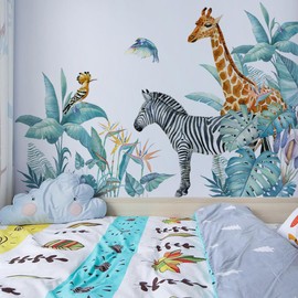 Wall Decoration Living Room Vintage Wall Decoration - Modern Wall Sticker Forest Animals Wall Sticker Girls Dream Catcher with Feathers Large Wall Sticker Bedroom 0209