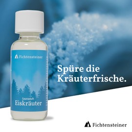 FICHTENSTEINER® Sauna Infusion Ice Herbs, 100 ml Sauna Fragrance Concentrate, Very Economical, for Approx. 100 Infusions, Only 5-10 ml on 1 Litre of Water