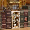 MiniCity 3D Wooden Puzzle Bookend Bookshelf Insert Decor with LED