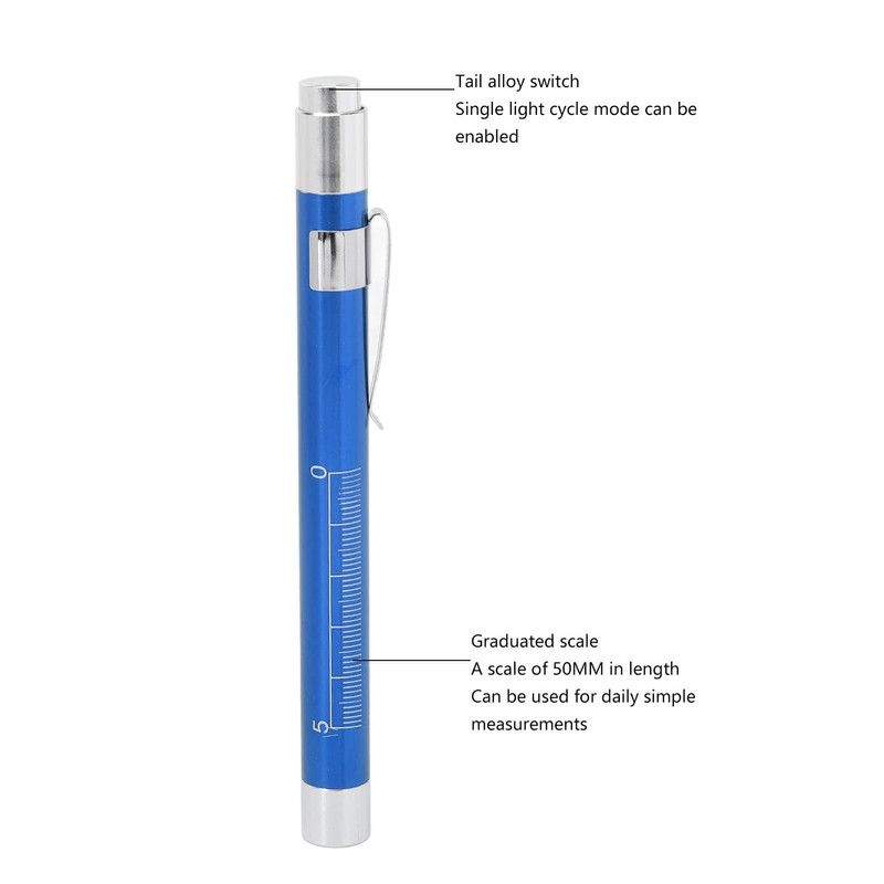 YUYTE Pen Light with Pupil Gauge, LED Pen Light, Yellow