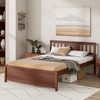 Giantex Full Size Solid Wood Platform Bed Frame, Mid Century
