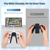 Haotianchi Joy-Con Charging Grip 2PCS for Switch/OLED, 6.6ft USB-C Cable