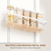 Delamu Adjustable Over the Door Pantry Organizer, 6-Tier Metal Pantry