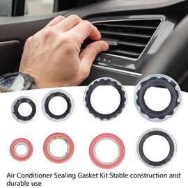 40PCs Air Conditioner System Seal O Air Conditioning Gasket Kit AC Compressor Port Seal Washer Kit