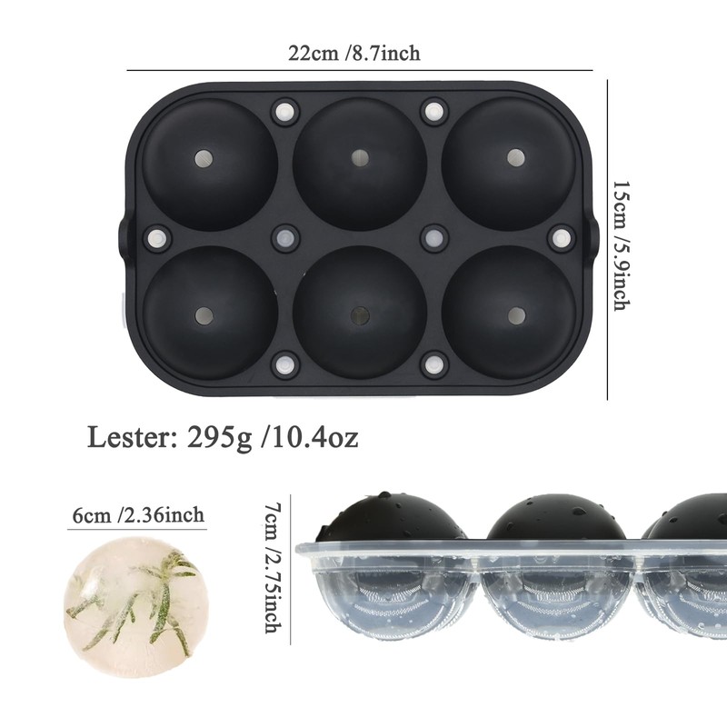 Ice Ball Machine Ice Cube Tray Ball Mould with Funnel