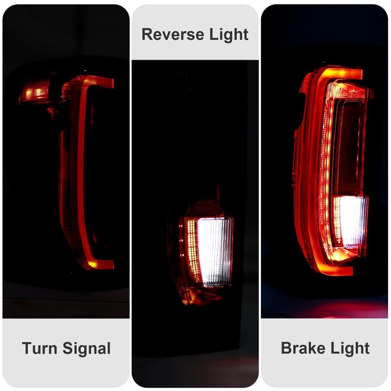 CONLLCON LED Tail Lights Assembly Compatible with 2019-2023 GMC Sierra