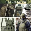 Shaka Hand Tactical Patches Embroidery Shaka Hand Badge Hook and