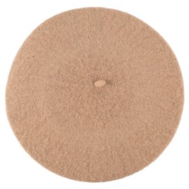 Hat To Socks Wool Blend French Beret for Men and Women in Plain Colours (Camel)