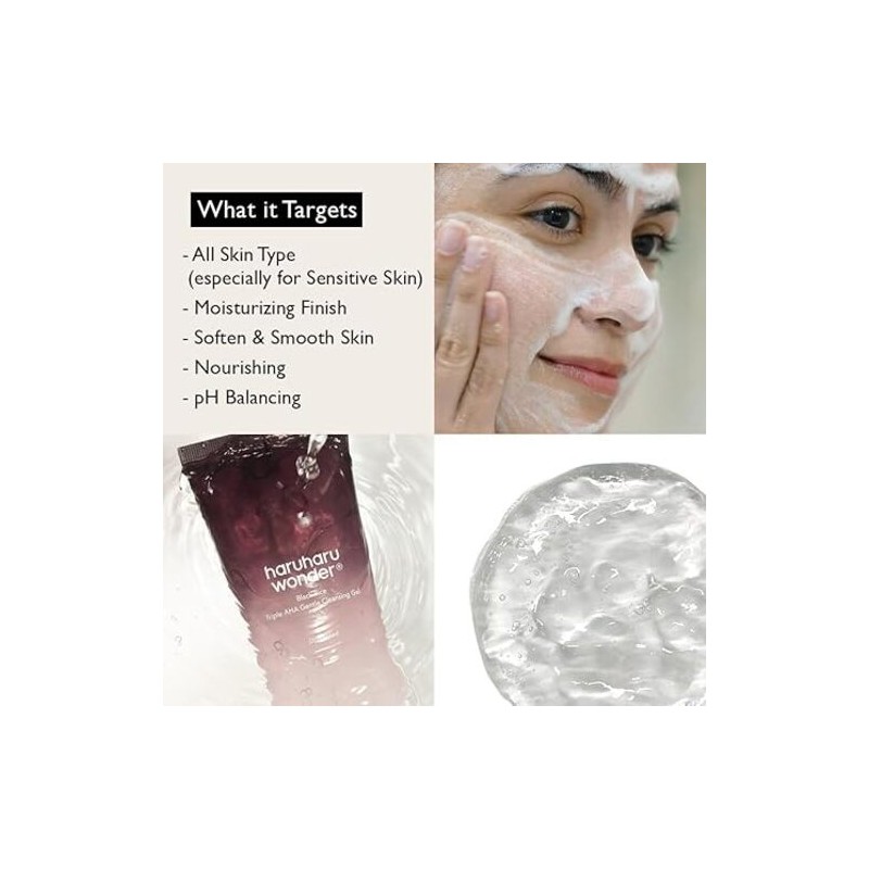 haruharu wonder [haruharu wonder]Black Rice Triple AHA Gentle Cleansing Gel