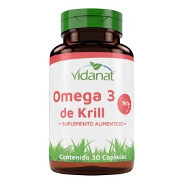 Suplemento en cápsula Vidanat Omegas Krill de 30 un