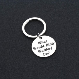 HOLLP Gossip Girl Gift Blair Waldorf Keychain Gossip Girl Fans Gift Chuck Bass (Keychain)