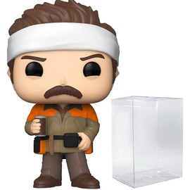 POP Parks and Rec - Hunter Ron Swanson Limited Edition Chase Funko Vinyl Figure (Bundled with Compatible Box Protector Case)