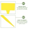 OUNONA Waterproof Plant Markers 30 CM Yellow 10 PCS