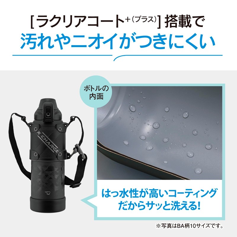Zojirushi SD-HB15-AG Cool Bottle Water Bottle, 1.5L Sports Type, Seamless