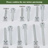 AMLOOPH M4 Door Knobs Cabinet Handles Screws, 12 Pack Kitchen